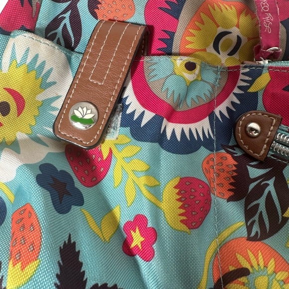 Playful Blue and Pink Crossbody Bag with Abstract Design - Picture 5 of 8